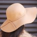 New 's Lady Elegant Wide Brim Wool Felt Bowler Fedora Hat Floppy Cap  eb-57453388